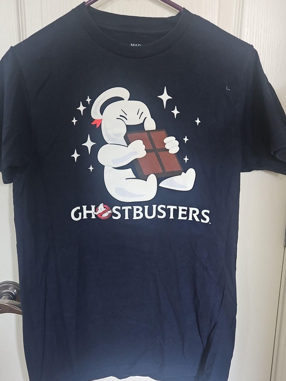 Ghostbusters Womems Navy Stay Puft Graphic T-Shirt